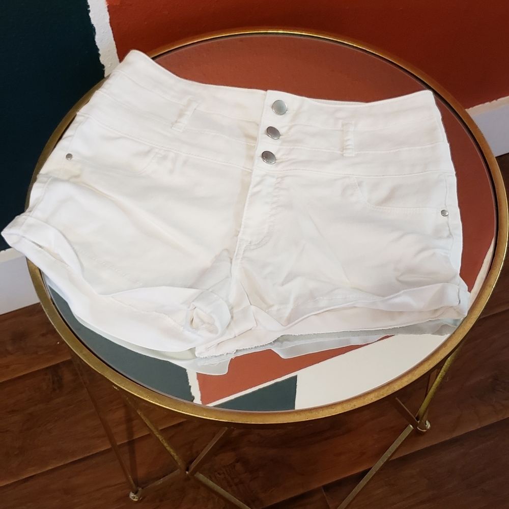 White short shorts